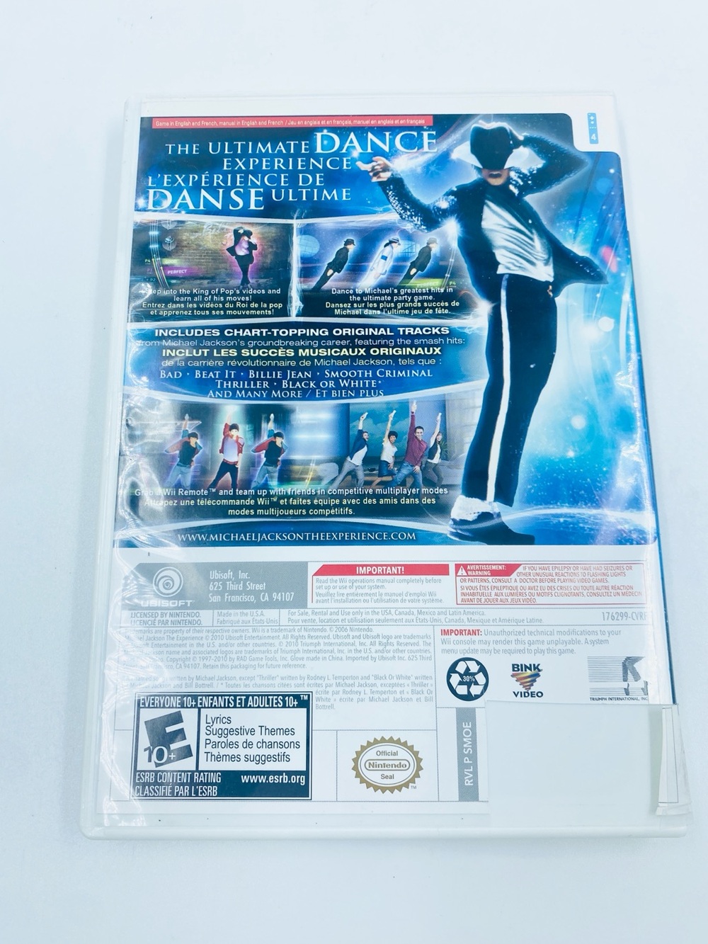Nintendo Wii Michael Jackson The Experience Game 2010 with case & booklet - Picture 2 of 4